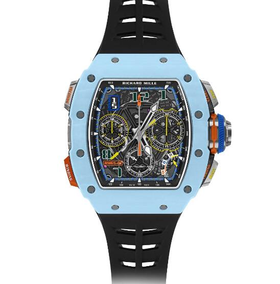 RICHARD MILLE RM 65-01 Automatic Split-Seconds Chronograph Pastek Blue Quartz TPT Replica Watch
